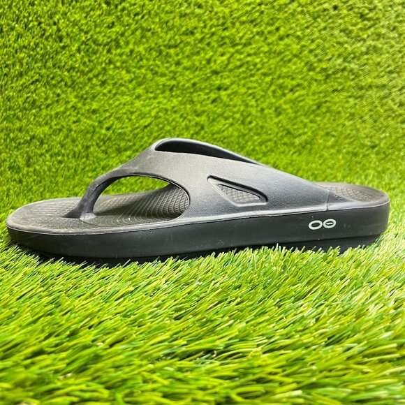 Oofos OOriginal Mens Size 9 Black Beach Walking Casual Recovery Thong Sandals main image 10